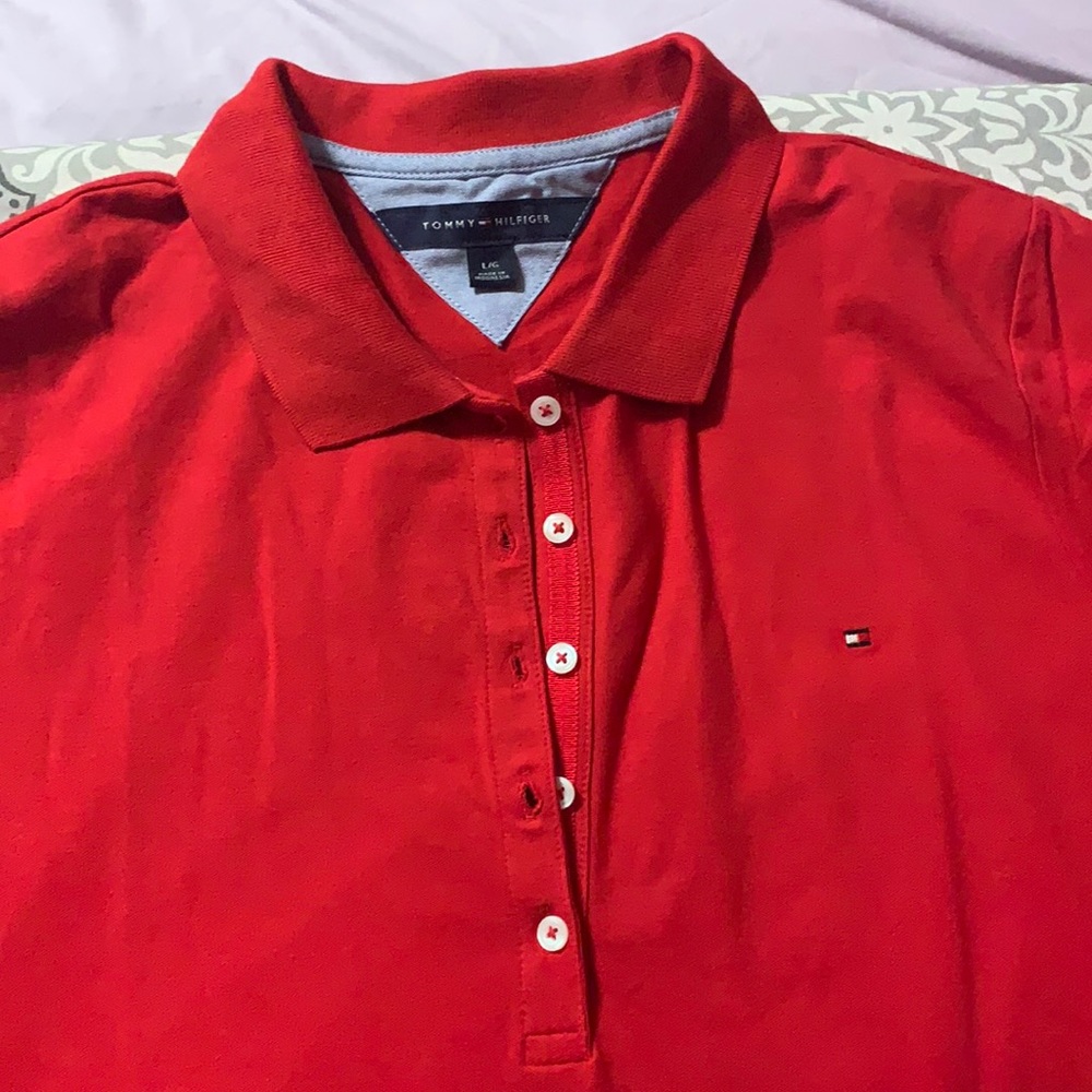 Red Tommy Hilfeger Shirt